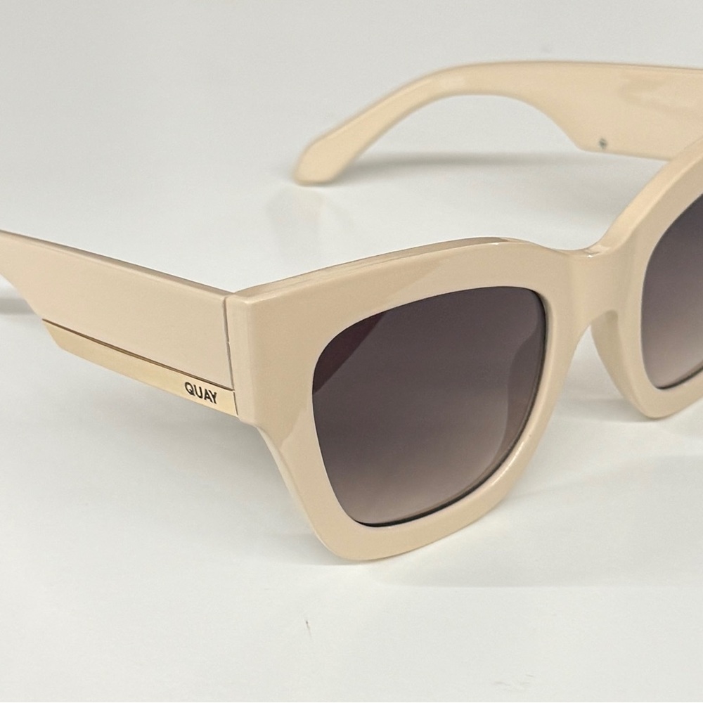 QUAY AUSTRALIA By The Way Sunglasses - Champagne/Brown - Picture 5 of 11